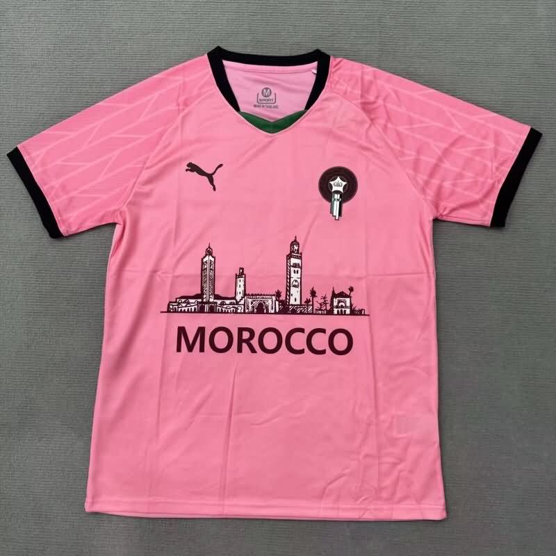 AAA(Thailand) Morocco 2025 Pink Soccer Jersey