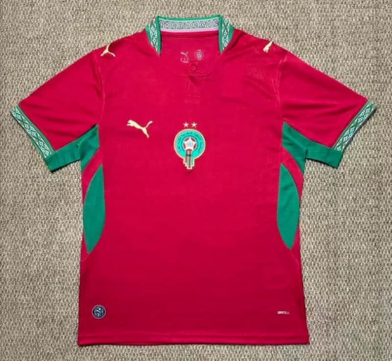 AAA(Thailand) Morocco 2026 Home Soccer Jersey 2 Stars