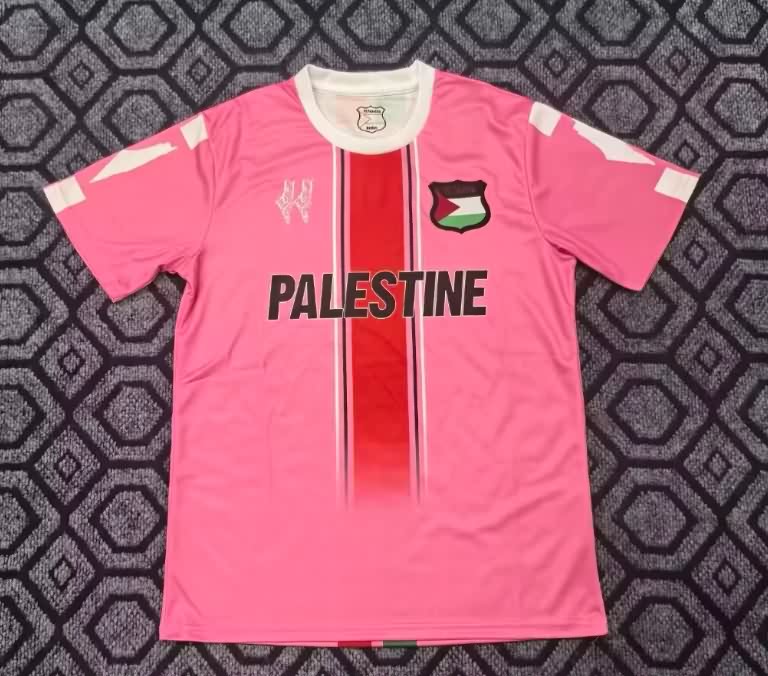 AAA(Thailand) Palestine 2025 Pink Soccer Jersey AAA(Thailand) Palestine 2025 Pink Soccer Jersey