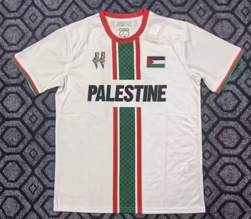 AAA(Thailand) Palestine 2025 White Soccer Jersey AAA(Thailand) Palestine 2025 White Soccer Jersey