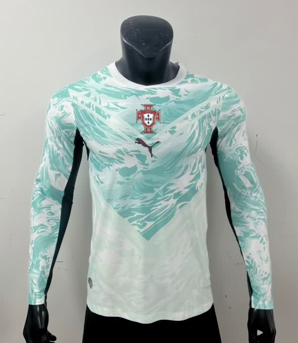 AAA(Thailand) Portugal 2026 World Cup Away Long Sleeve Soccer Jersey (Player)