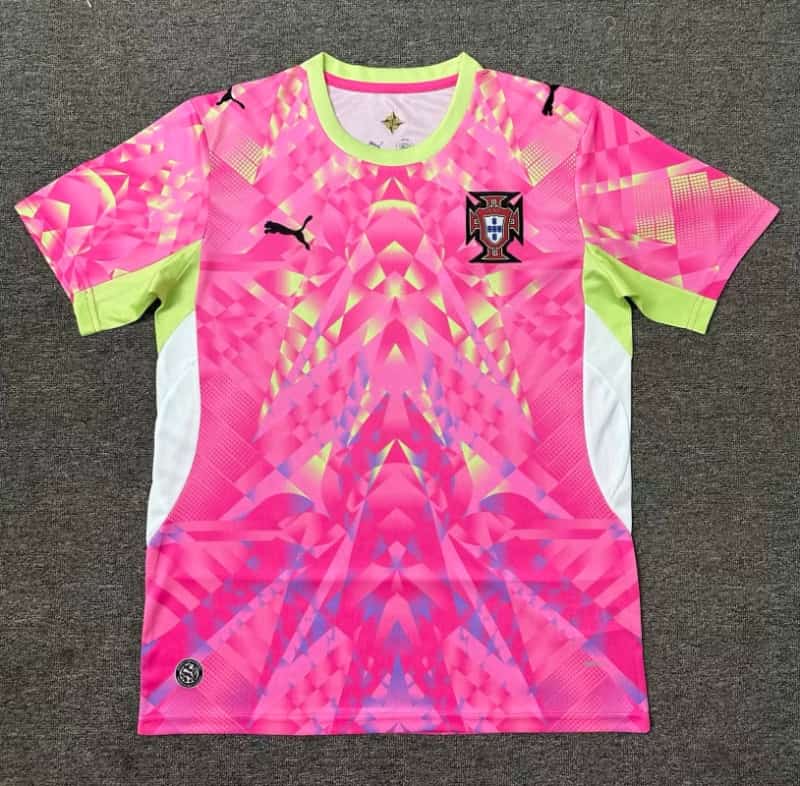 AAA(Thailand) Portugal 2026 Goalkeeper Pink Soccer Jersey
