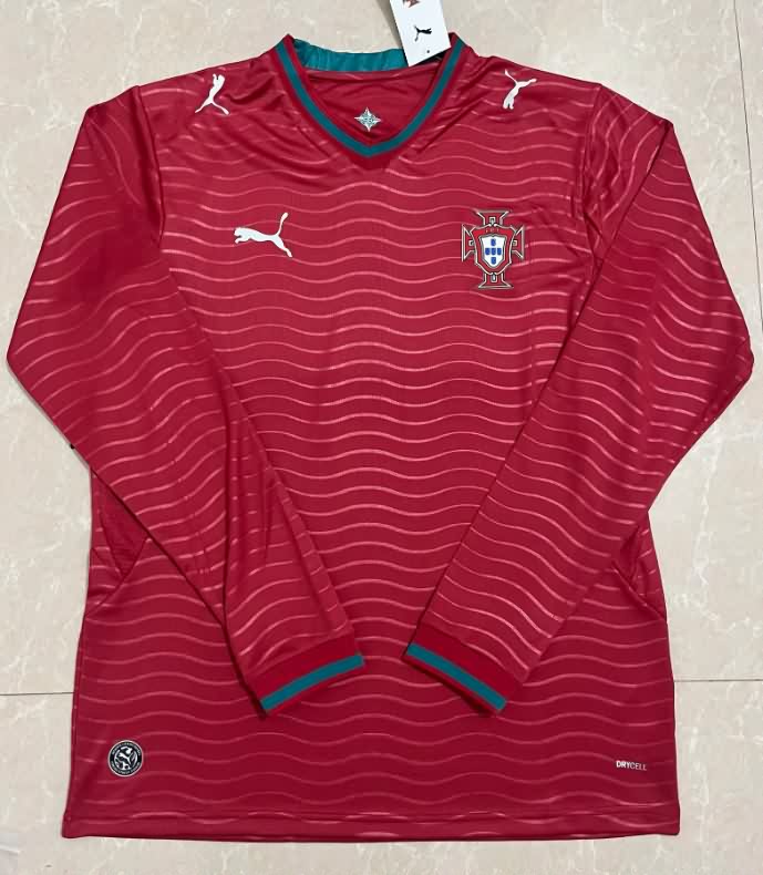 AAA(Thailand) Portugal 2026 World Cup Home Long Sleeve Soccer Jersey