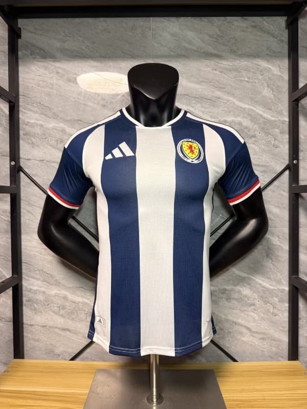 AAA(Thailand) Scotland 2026 Dark Blue White Soccer Jersey (Player)