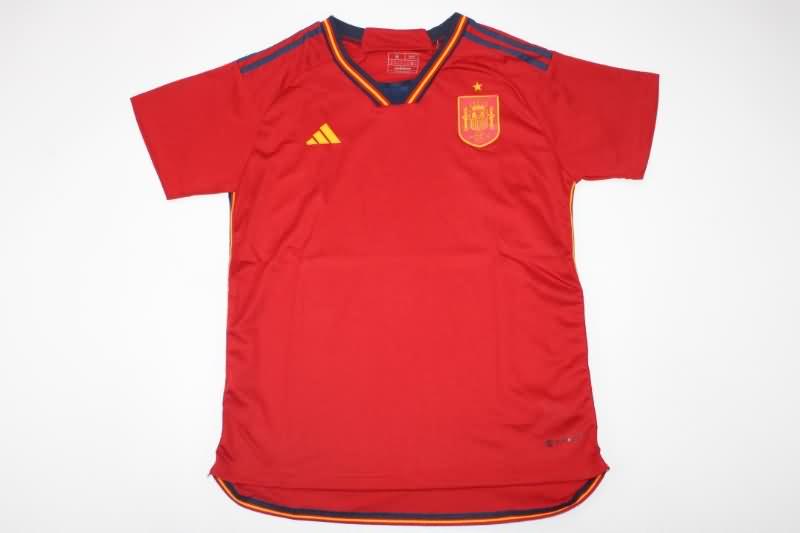 AAA(Thailand) Spain 2022 World Cup Home Soccer Jersey