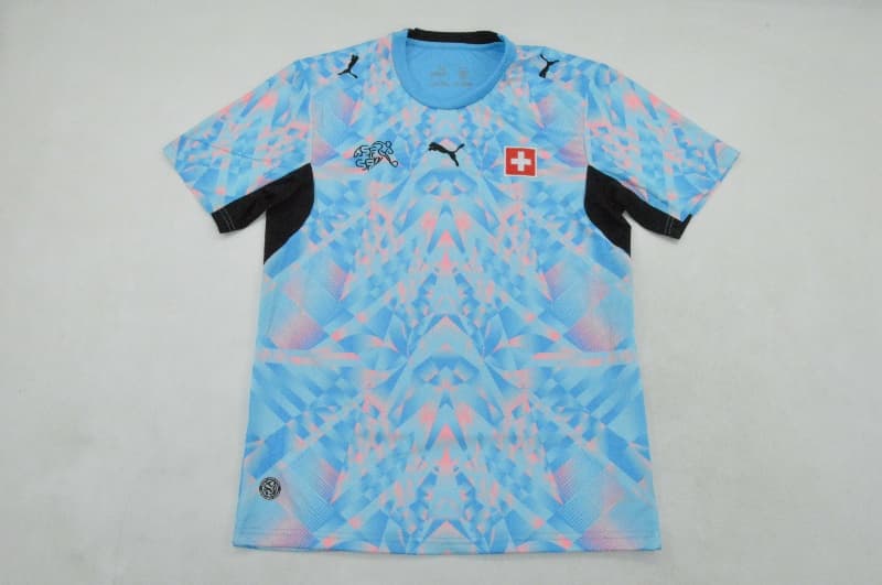 AAA(Thailand) Switzerland 2026 Goalkeeper Blue Soccer Jersey