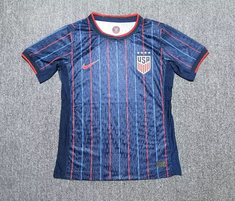 AAA(Thailand) USA 2025 Away Soccer Jersey (Player)