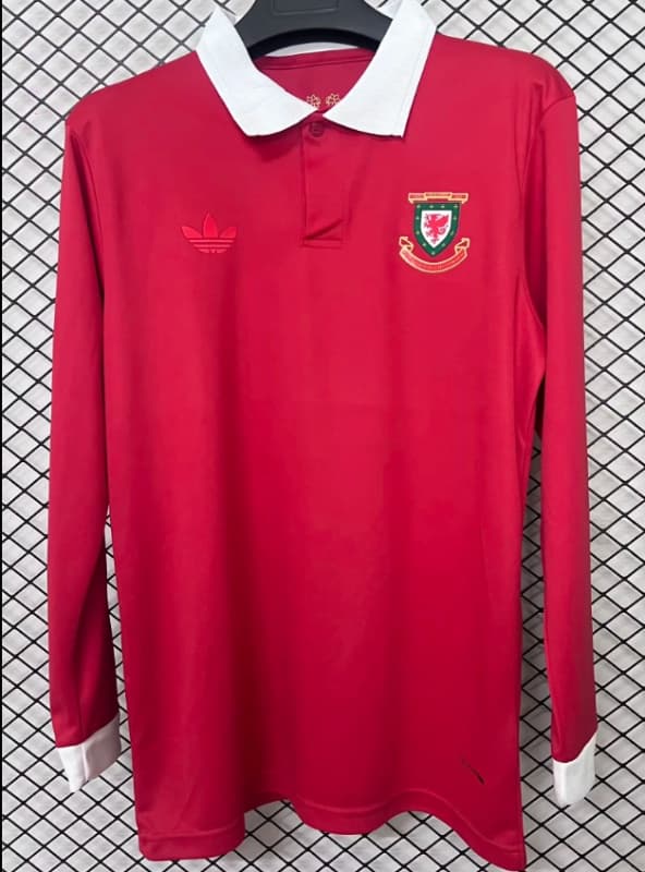 AAA(Thailand) Wales 2026 150th Anniversary Long Sleeve Soccer Jersey