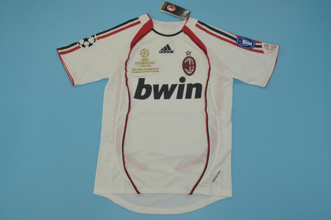 AAA(Thailand) AC Milan 2006/07 Away Retro Final Soccer Jersey