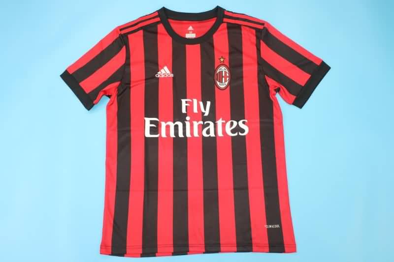 AAA(Thailand) AC Milan 2017/18 Home Retro Soccer Jersey