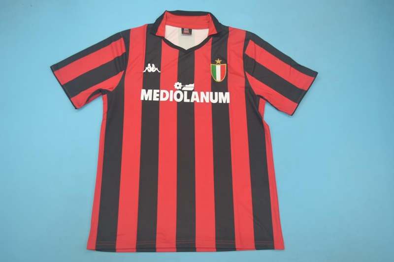 AAA(Thailand) AC Milan 1988/89 Home Retro Soccer Jersey