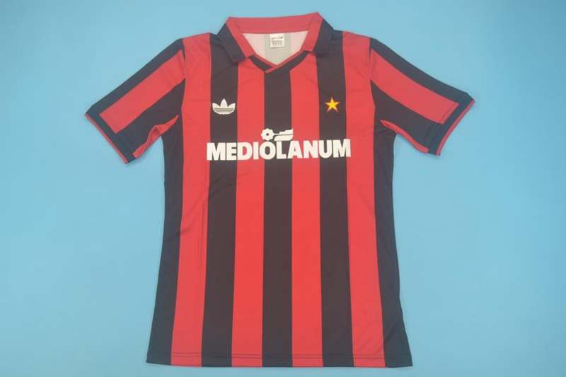 AAA(Thailand) AC Milan 1991/92 Home Retro Soccer Jersey