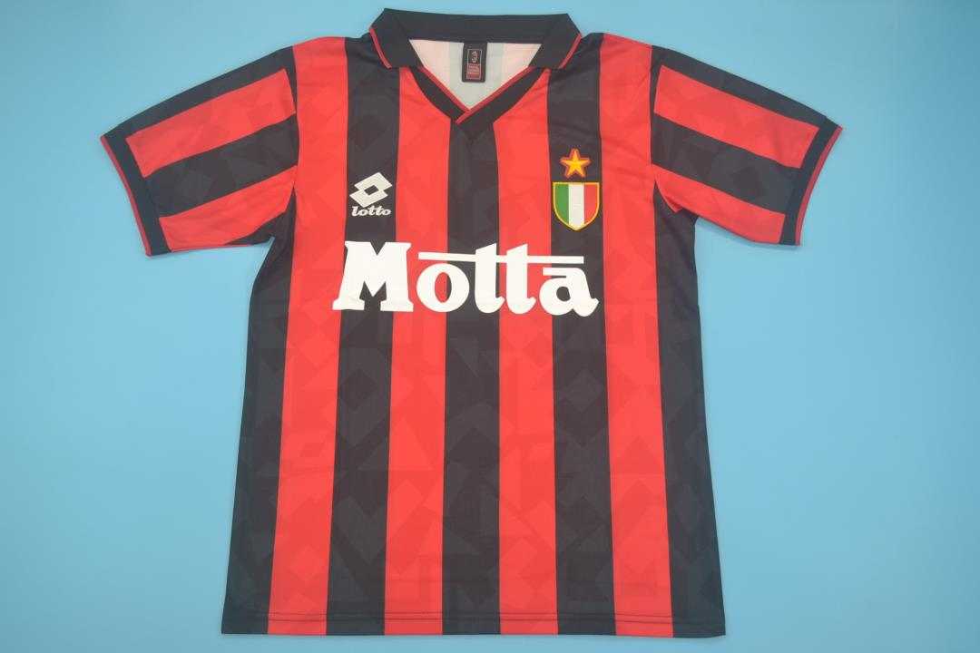 AAA(Thailand) AC Milan 1993/94 Home Retro Soccer Jersey