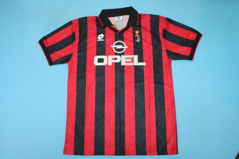 AAA(Thailand) AC Milan 95/96 Home Retro Soccer Jersey