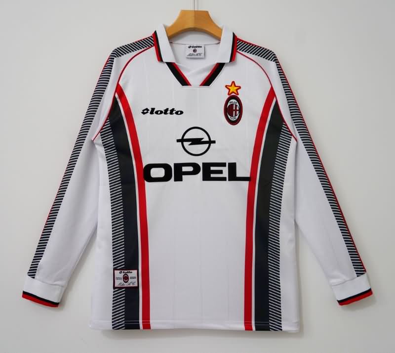 AAA(Thailand) AC Milan 1997/98 Third Long Sleeve Retro Soccer Jersey