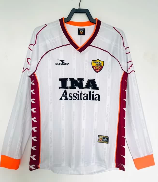 AAA(Thailand) AS Roma 1999/00 Away Retro Long Sleeve Soccer Jersey