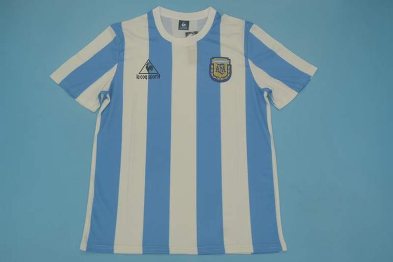 AAA(Thailand) Argentina 1986 Home Retro Soccer Jersey