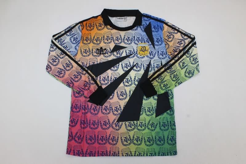 AAA(Thailand) Argentina 1993 Goalkeeper Long Sleeve Retro Soccer Jersey