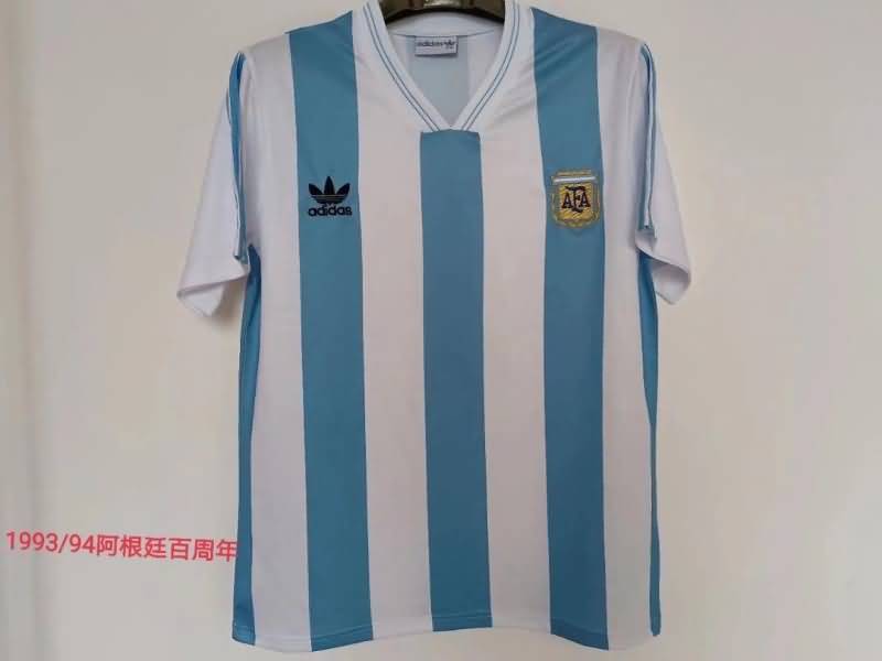 AAA(Thailand) Argentina 1993 Home Retro Soccer Jersey