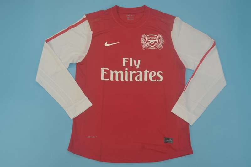 AAA(Thailand) Arsenal 2011/12 Home Retro Long Sleeve Soccer Jersey