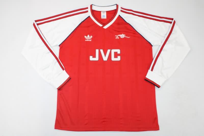 AAA(Thailand) Arsenal 1988/90 Home Long Sleeve Retro Soccer Jersey