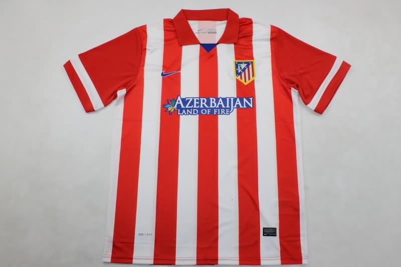 AAA(Thailand) Atletico Madrid 2013/14 Home Retro Soccer Jersey