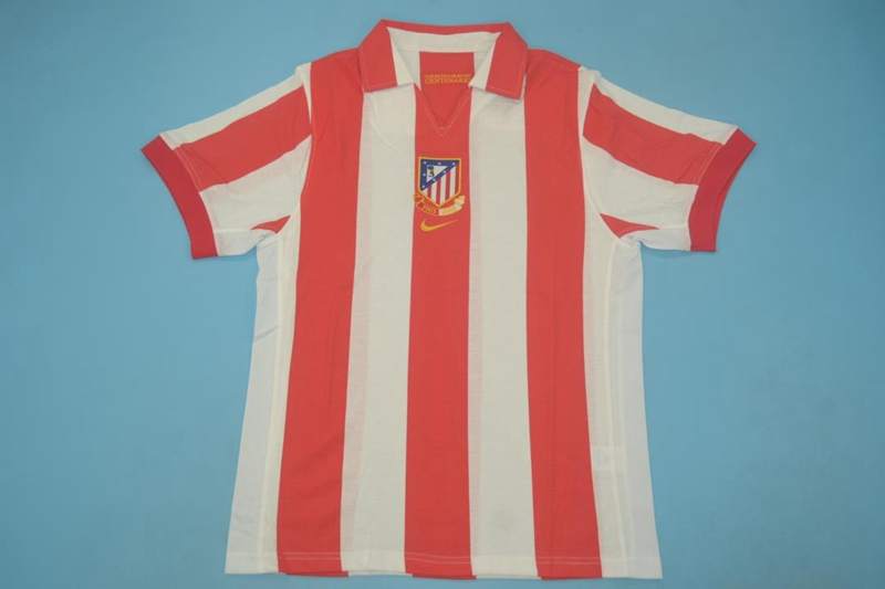 AAA(Thailand) Atletico Madrid 2003 Centenary Home Retro Soccer Jersey