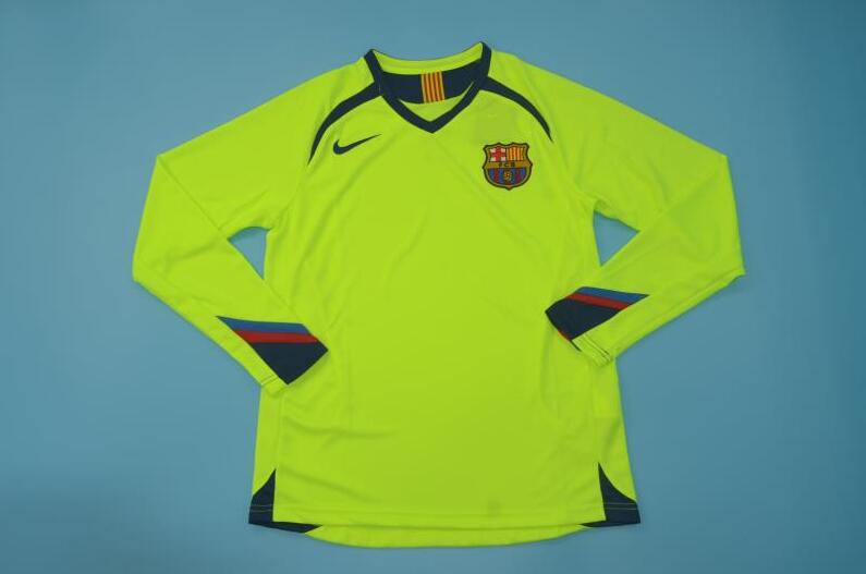 AAA(Thailand) Barcelona 2005/06 Away Long Retro Soccer Jersey