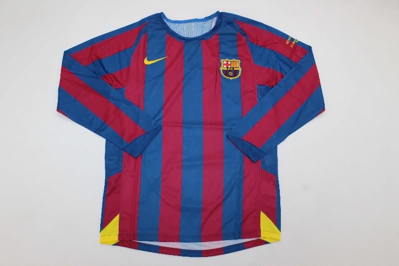 AAA(Thailand) Barcelona 2005/06 Home UCL Long Retro Soccer Jersey