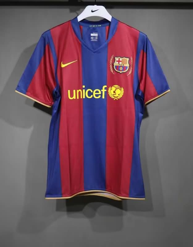 AAA(Thailand) Barcelona 2007/08 Home Retro Soccer Jersey (Player)