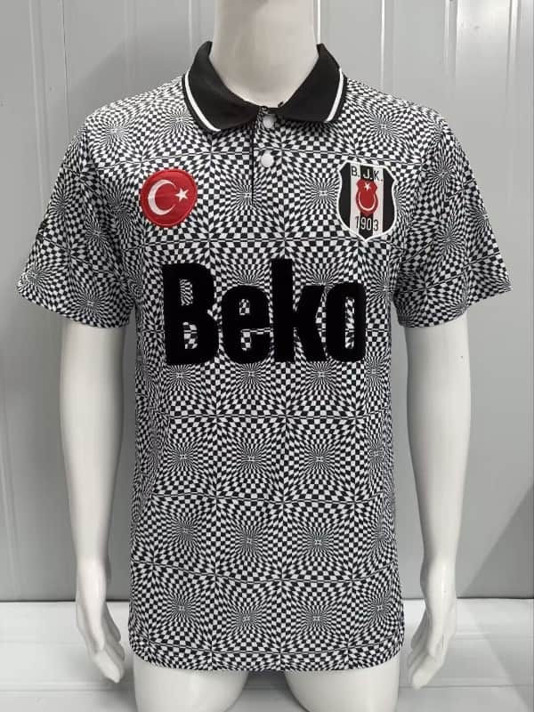 AAA(Thailand) Besiktas 1991/92 Home Retro Soccer Jersey