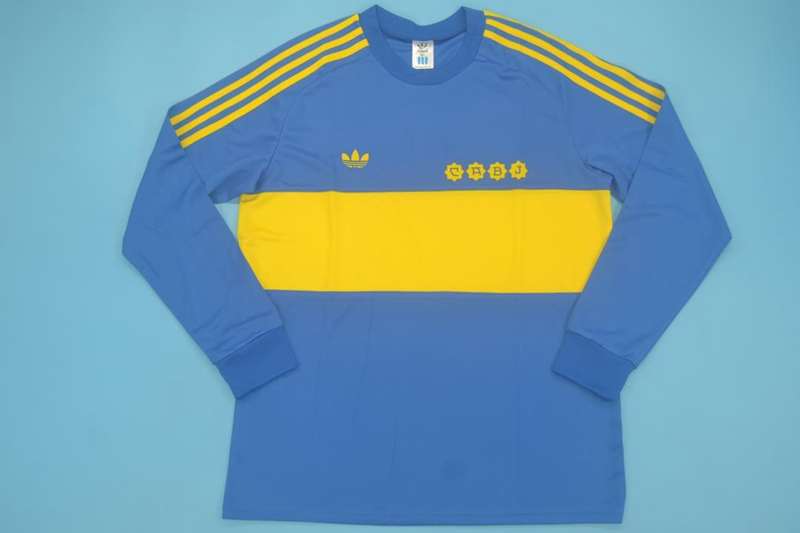 AAA(Thailand) Boca Juniors 1981 Home Long Sleeve Soccer Jersey