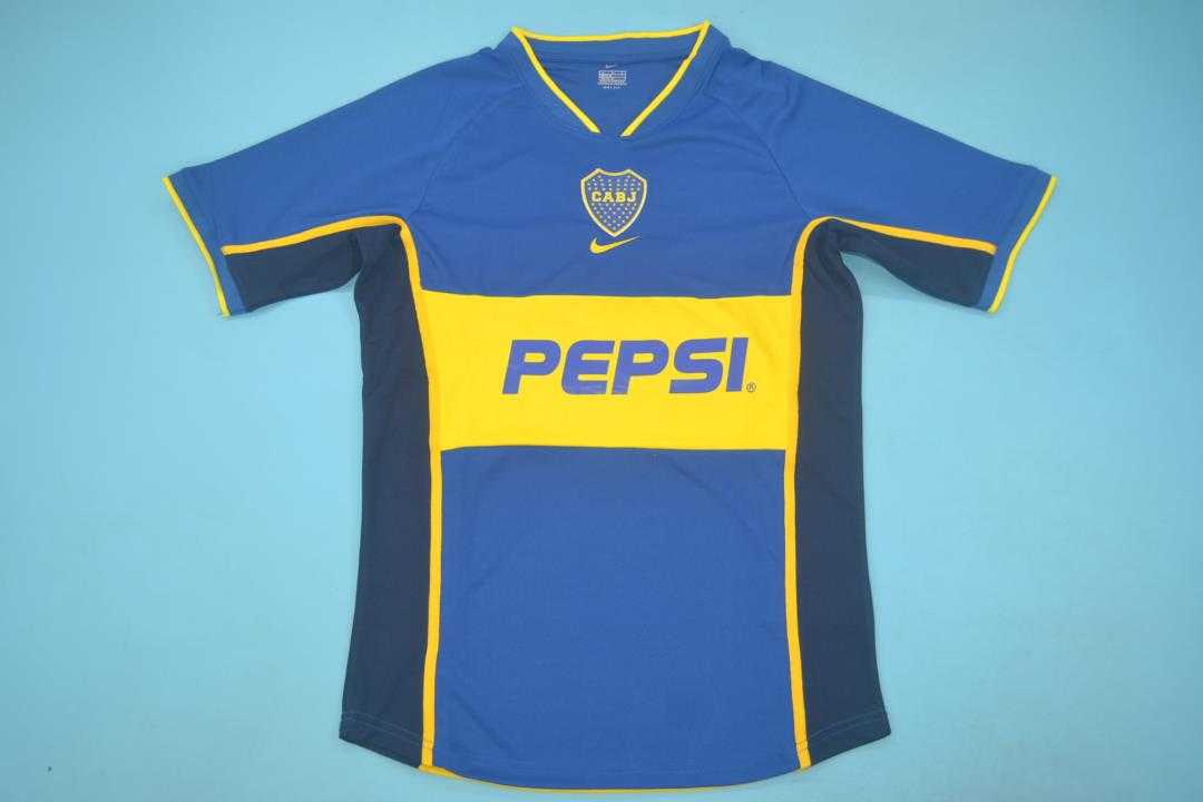 AAA(Thailand) Boca Juniors 2002 Home Soccer Jersey