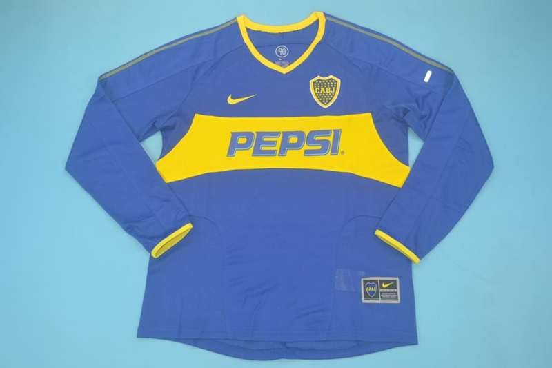 AAA(Thailand) Boca Juniors 2003 Home Long Soccer Jersey