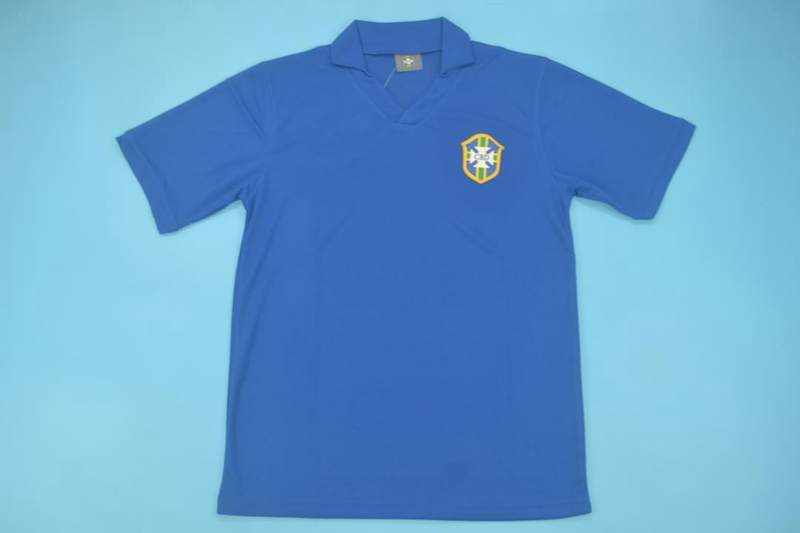 AAA(Thailand) Brazil 1957 Retro Away Soccer Jersey