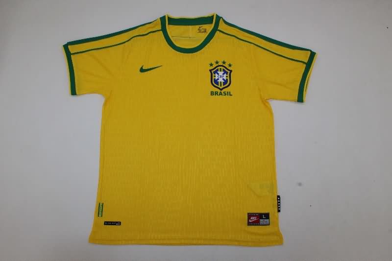 AAA(Thailand) Brazil 1998 Home Retro Soccer Jersey (Player)