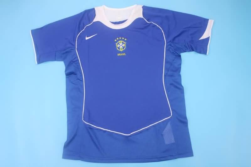 AAA(Thailand) Brazil 2004 Retro Away Soccer Jersey