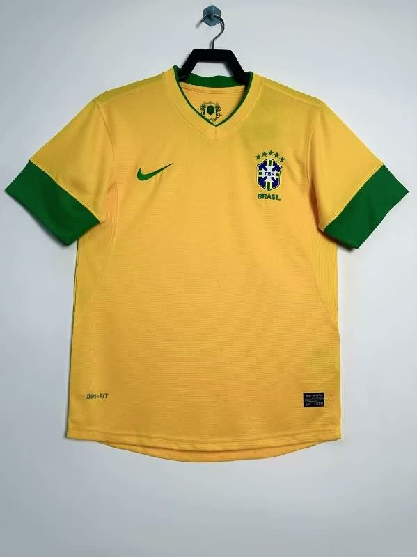 AAA(Thailand) Brazil 2012 Home Retro Soccer Jersey