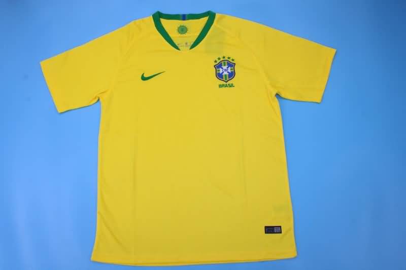 AAA(Thailand) Brazil 2018 Retro Home Soccer Jersey
