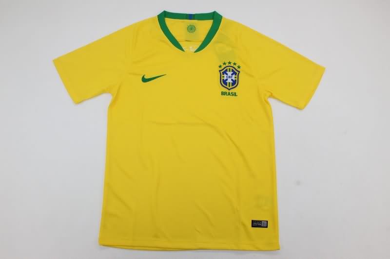 AAA(Thailand) Brazil 2018 Retro Home Soccer Jersey