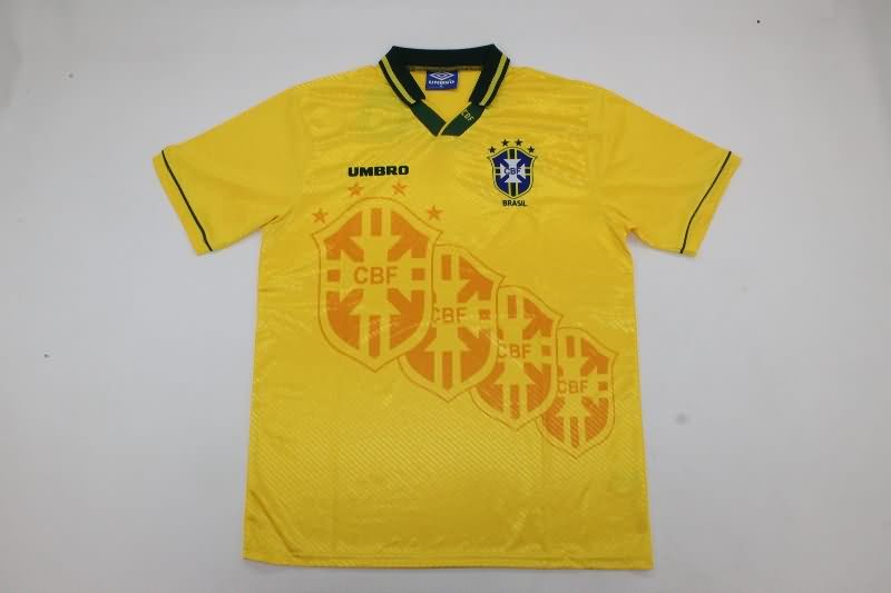 AAA(Thailand) Brazil 1994/95 Retro Home Soccer Jersey