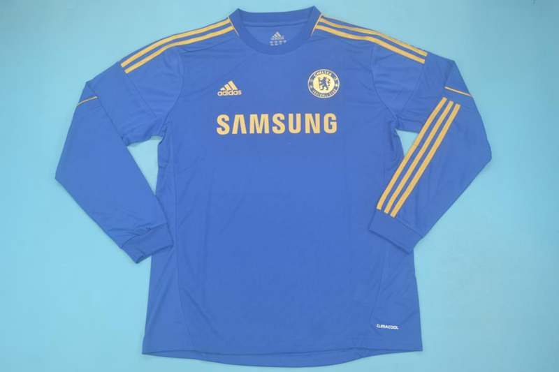 AAA(Thailand) Chelsea 12/13 Home Retro Long Sleeve Soccer Jersey AAA(Thailand) Chelsea 12/13 Home Retro Long Sleeve Soccer Jersey