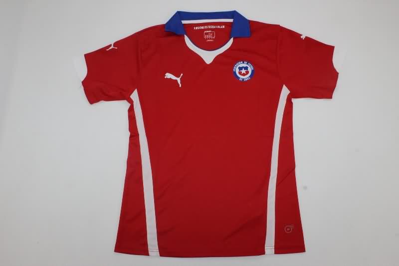 AAA(Thailand) Chile 2014 Home Retro Soccer Jersey