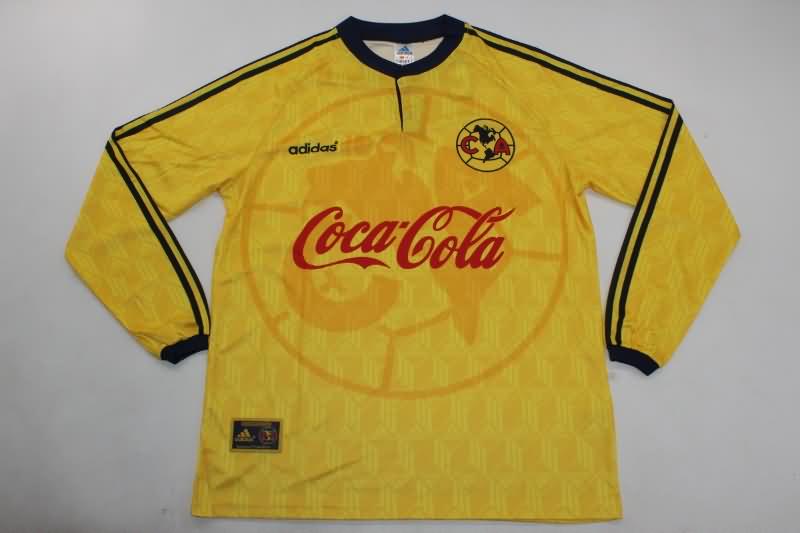 AAA(Thailand) Club America 1998/99 Home Long Sleeve Retro Soccer Jersey