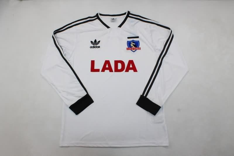 AAA(Thailand) Colo Colo 1992 Home Long Sleeve Retro Soccer Jersey