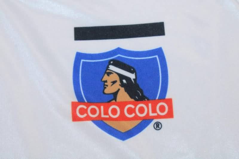 AAA(Thailand) Colo Colo 1995 Retro Home Long Sleeve Soccer Jersey