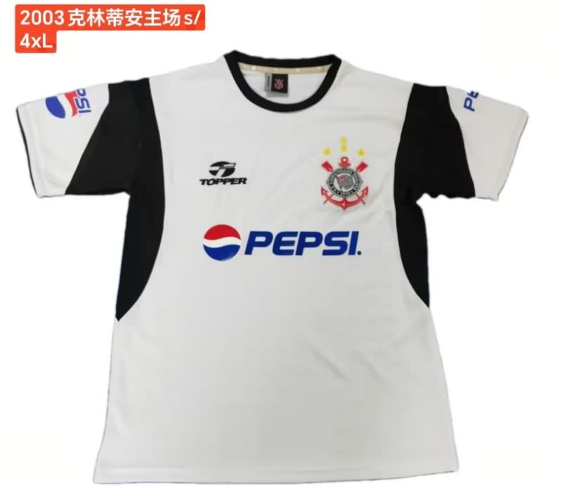 AAA(Thailand) Corinthians 2003 Home Retro Soccer Jersey
