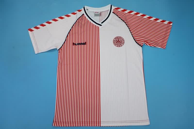 AAA(Thailand) Danmark 1986 Away Retro Soccer Jersey