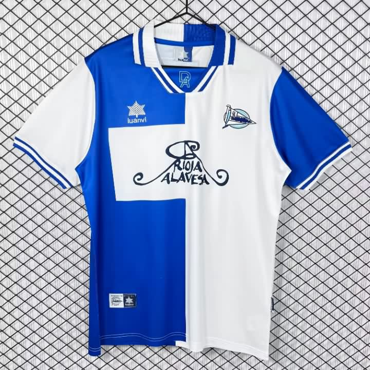 AAA(Thailand) Deportivo Alaves 2000/01 European Home Retro Soccer Jersey