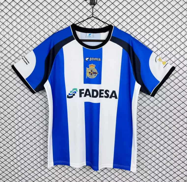 AAA(Thailand) Deportivo La Coruna 2001/02 Home Retro Soccer Jersey